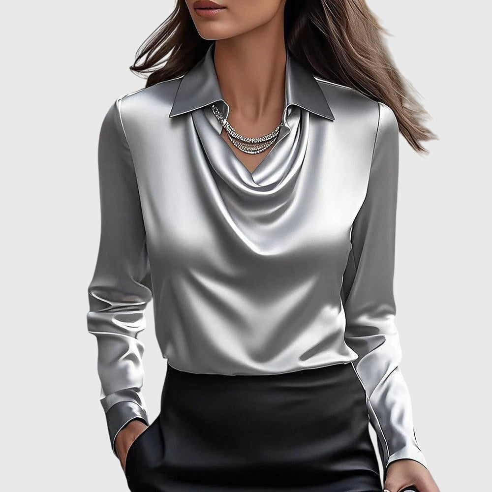 Brooklyn – Elegante satijnen blouse