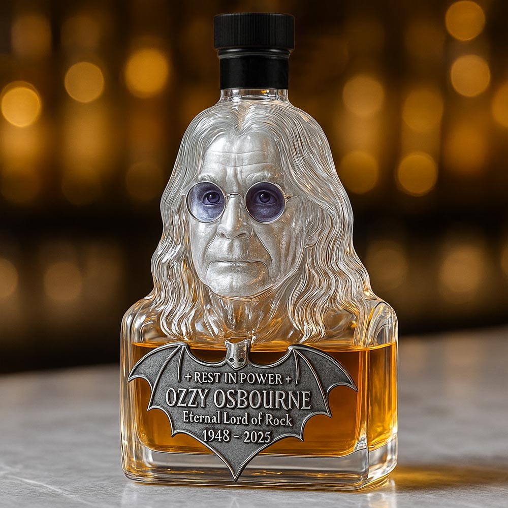 🖤Bewaard in glas — Whiskyfles als eerbetoon aan Ozzy Osbourne