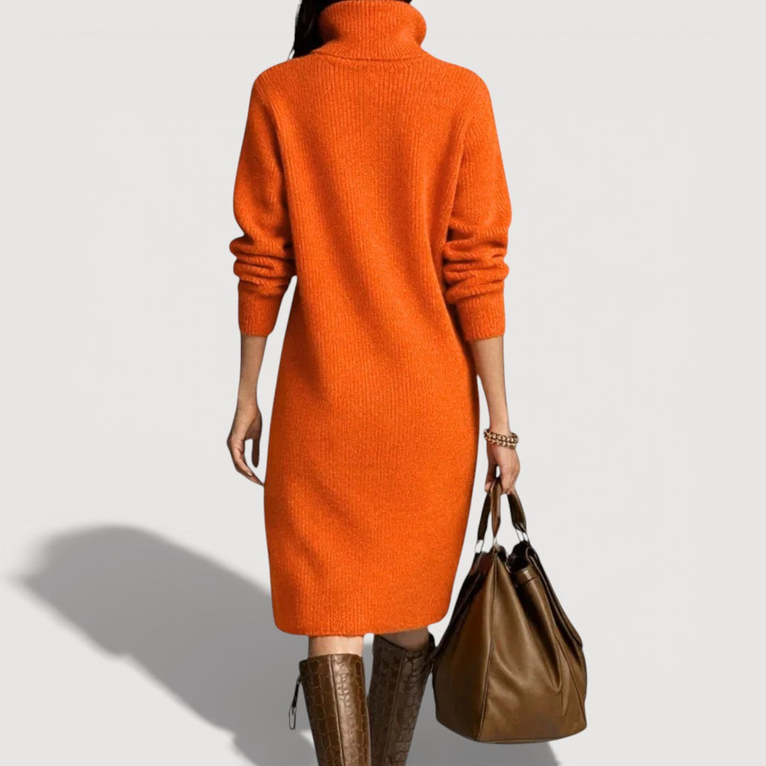 Alessia – Warme en verfijnde gebreide jurk