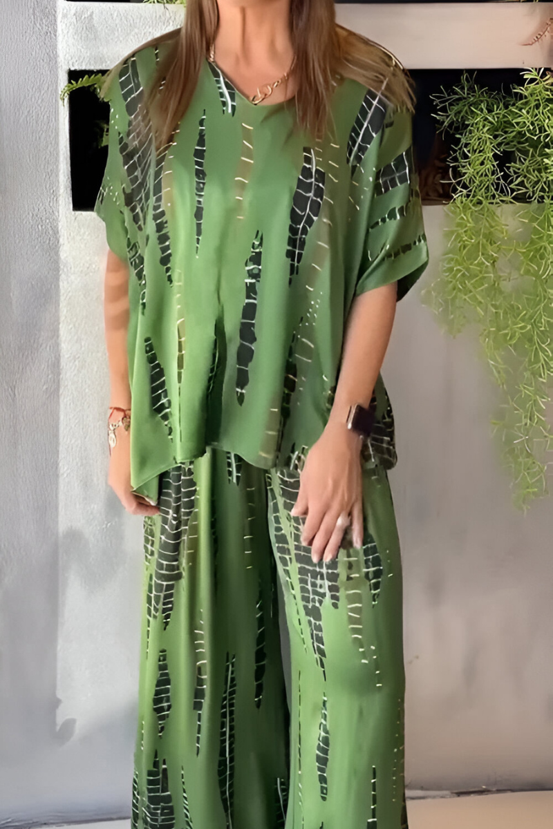 Clara | Casual tweedelig setje met ronde hals