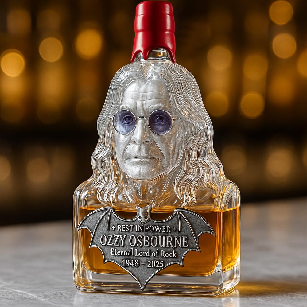 🖤Bewaard in glas — Whiskyfles als eerbetoon aan Ozzy Osbourne