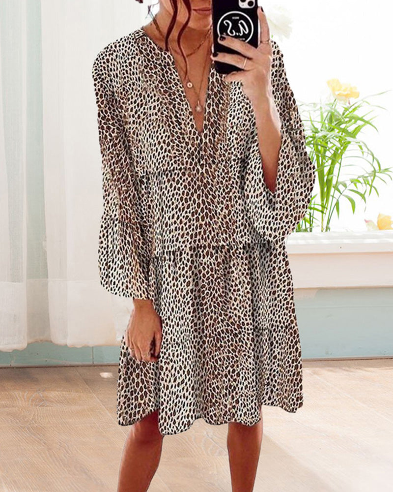 Rhea | Chique jurk met luipaardprint