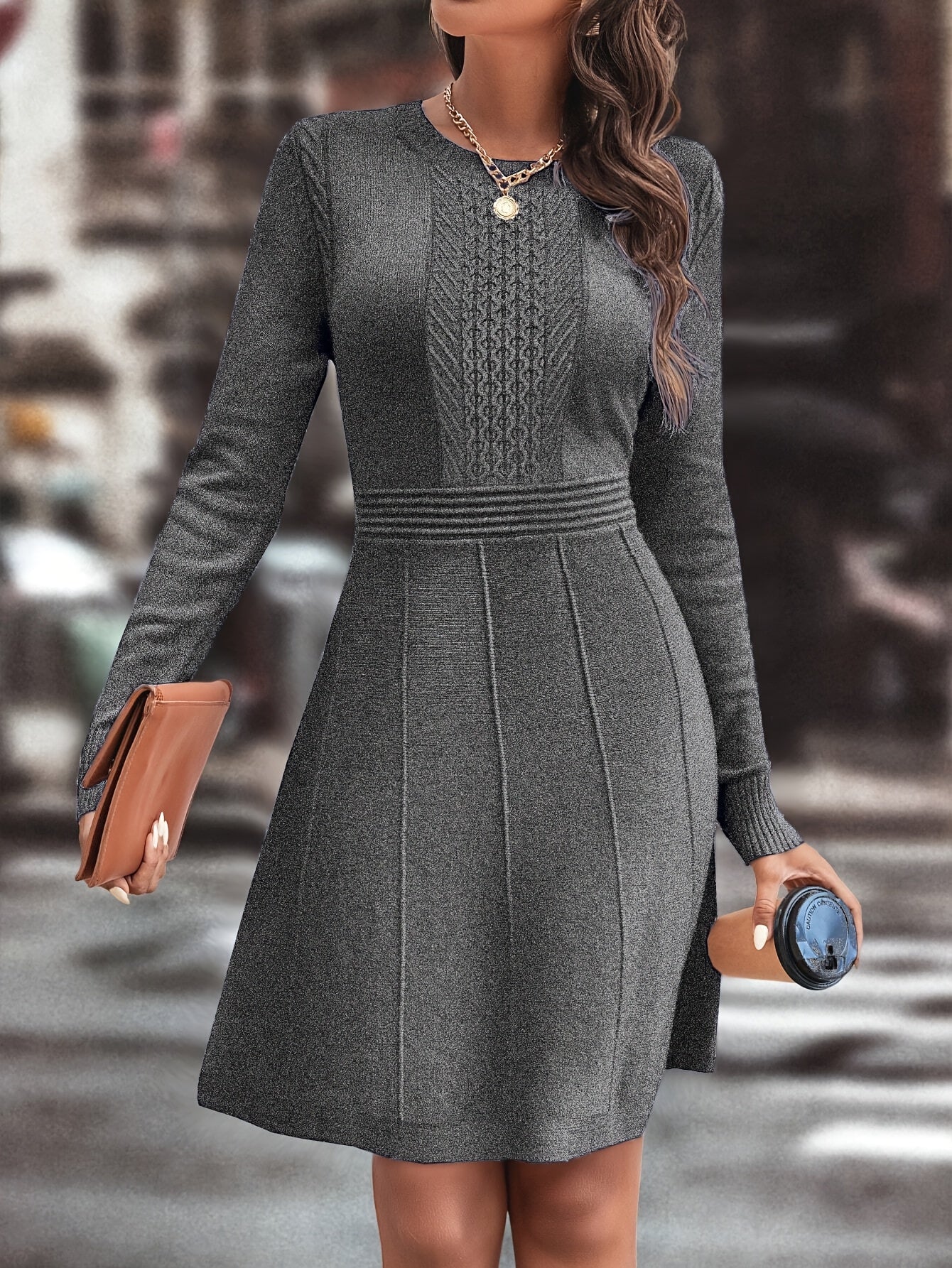 Armonia – A-lijn gebreide jurk