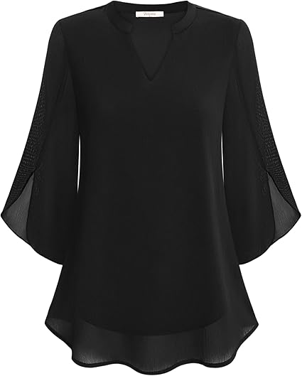 Petra – Chiffon A-lijn blouse