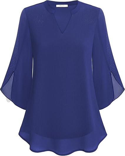 Petra – Chiffon A-lijn blouse