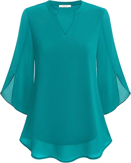 Petra – Chiffon A-lijn blouse