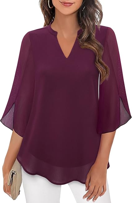 Petra – Chiffon A-lijn blouse