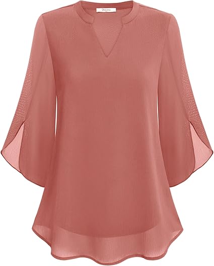 Petra – Chiffon A-lijn blouse