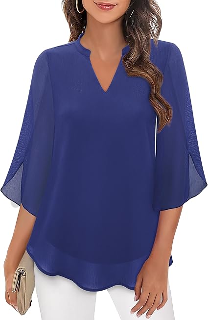 Petra – Chiffon A-lijn blouse