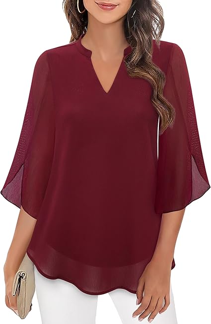Petra – Chiffon A-lijn blouse