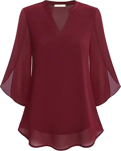 Petra – Chiffon A-lijn blouse