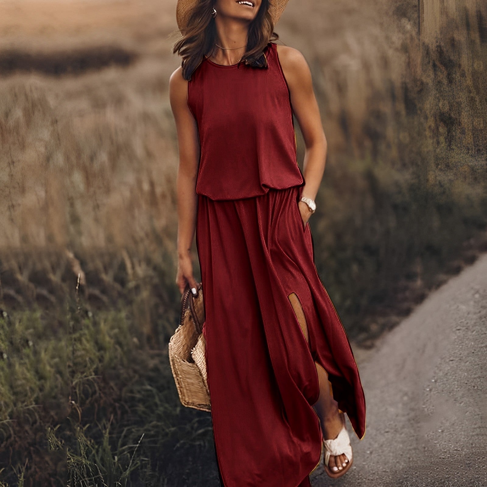 Gretchen | Luchtige, casual maxi-jurk