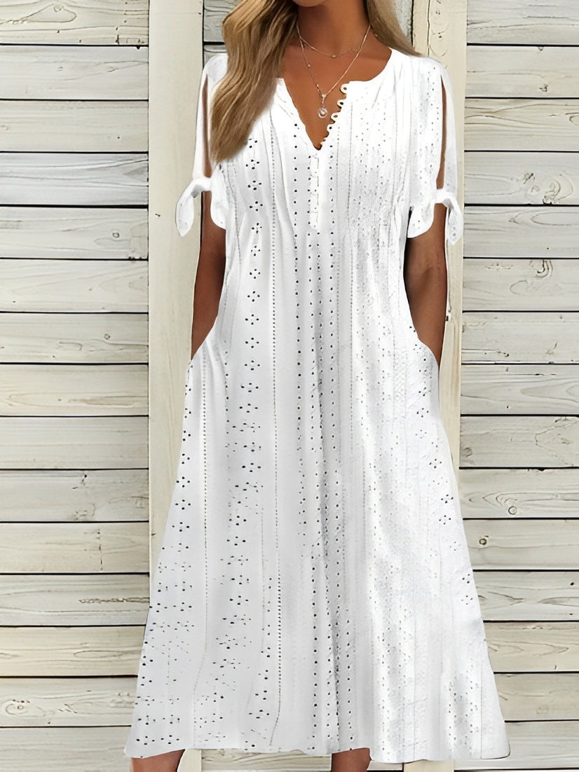 Elena - Boho midi-jurk met uitgesneden details