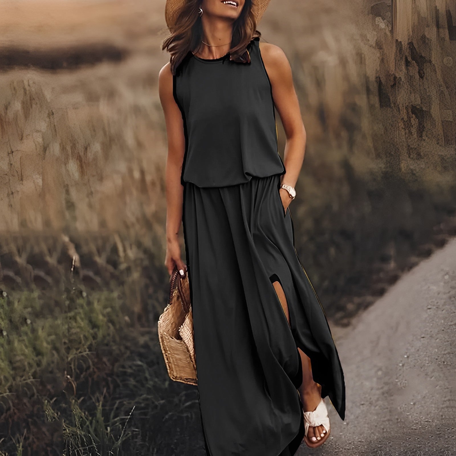 Gretchen | Luchtige, casual maxi-jurk