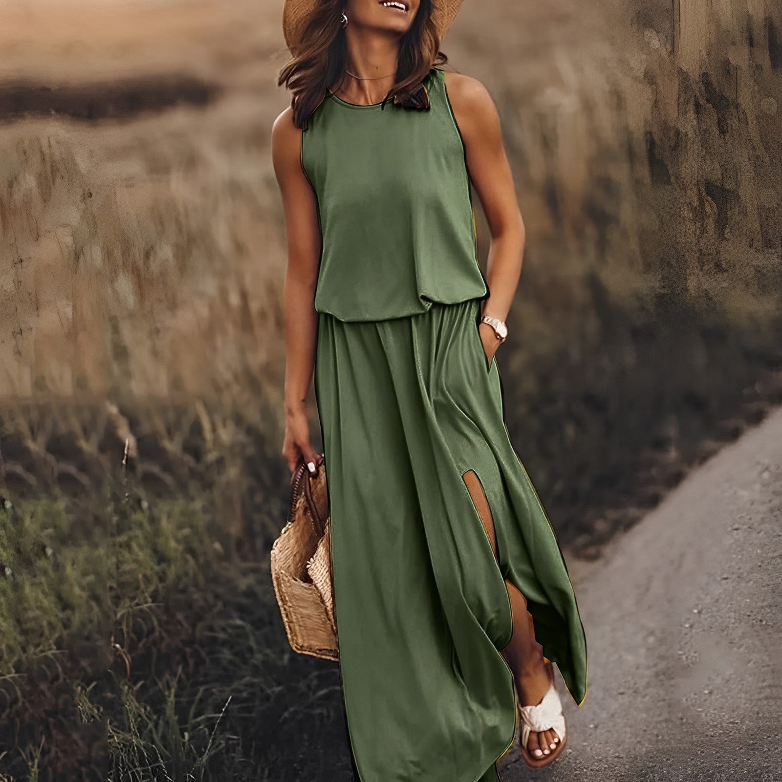 Gretchen | Luchtige, casual maxi-jurk