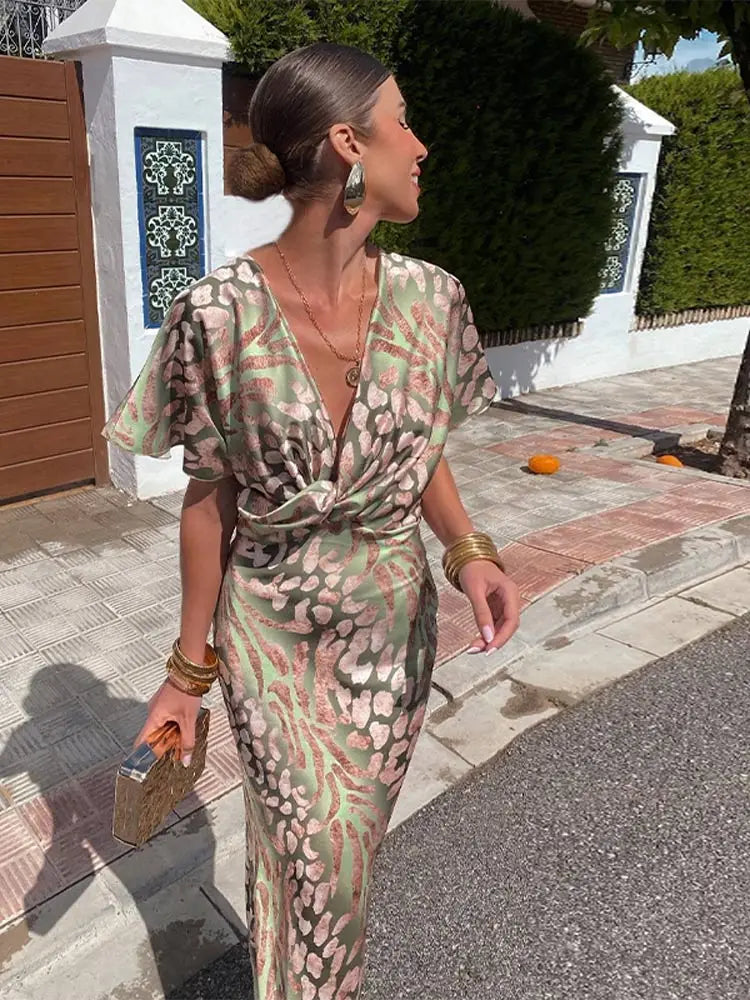 Thea | Vloeiende maxi-jurk