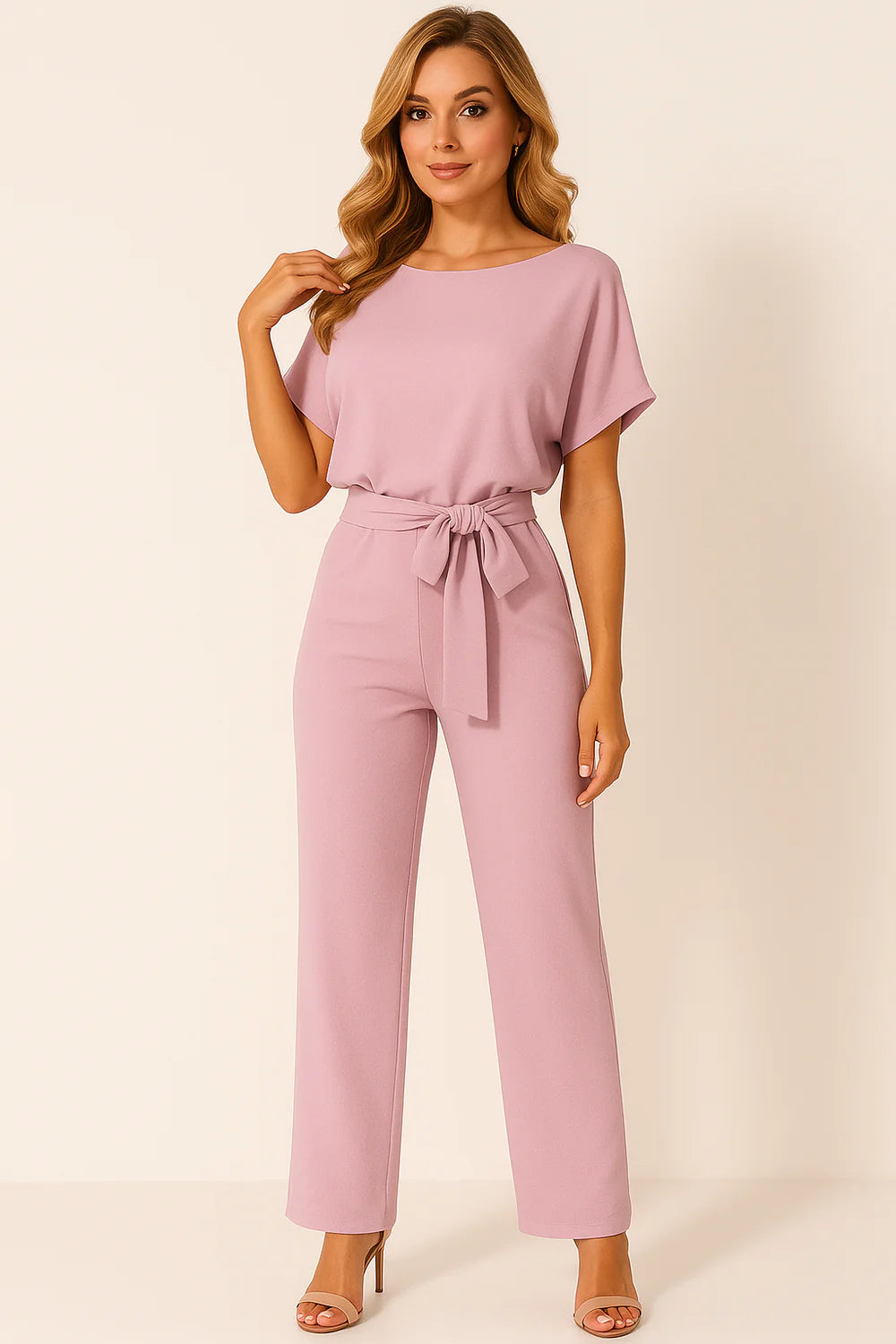 Renilda | Chique jumpsuit met riem