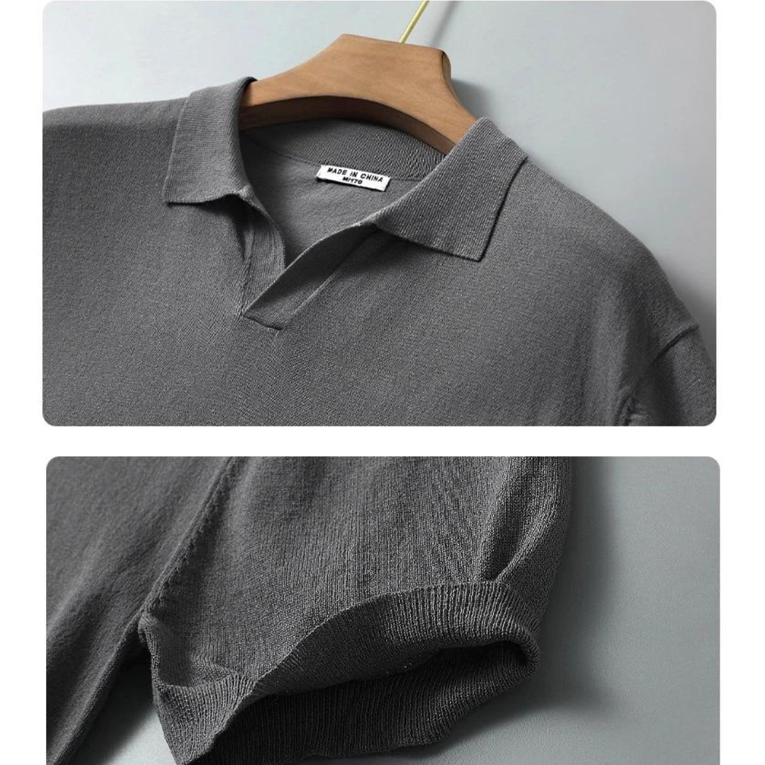 Rudger | Modern poloshirt met korte mouwen