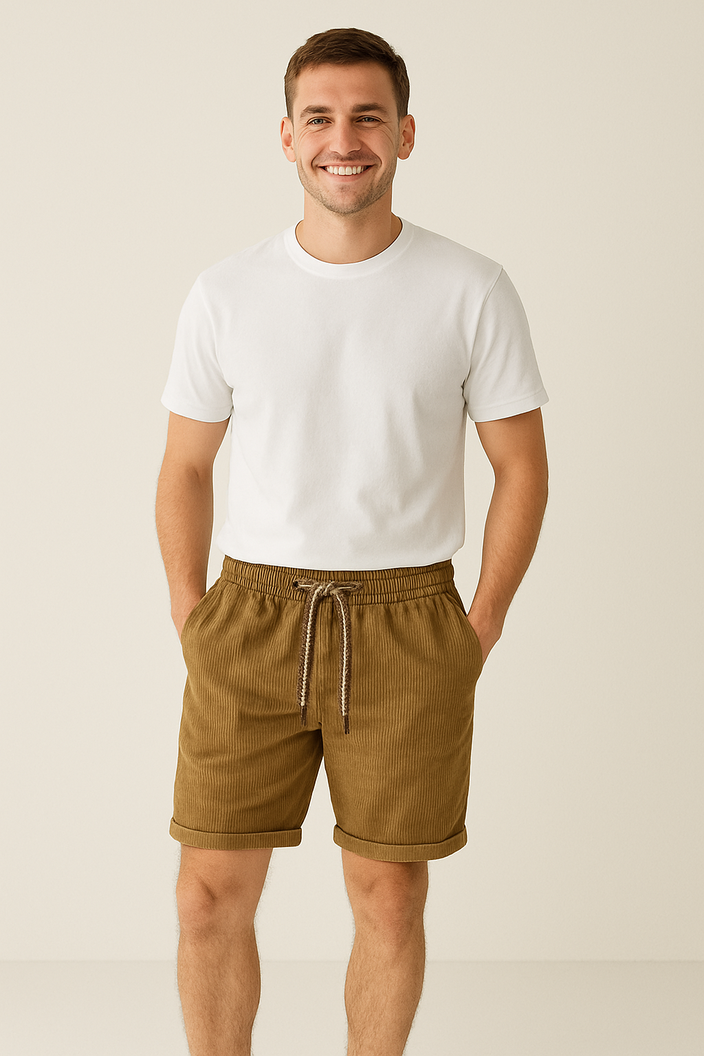 Brayden | Relaxte corduroy shorts