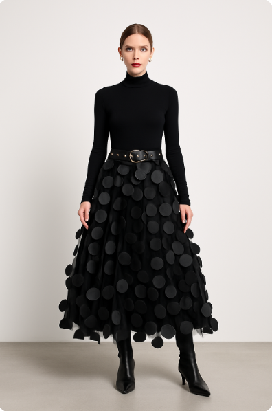 Doralinde | Luchtige A-lijn maxi-rok