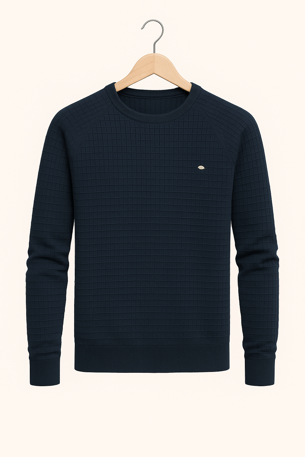 Alrikus | Sweatshirt met ronde hals en textuur