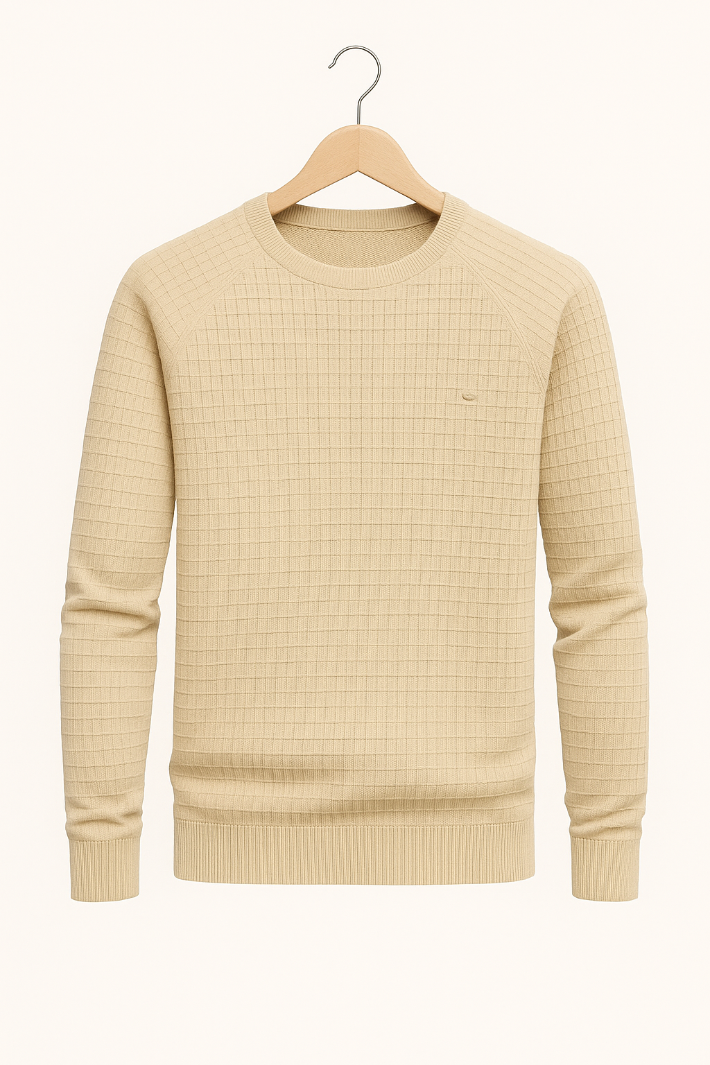 Alrikus | Sweatshirt met ronde hals en textuur