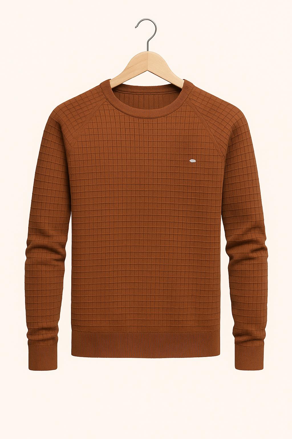 Alrikus | Sweatshirt met ronde hals en textuur