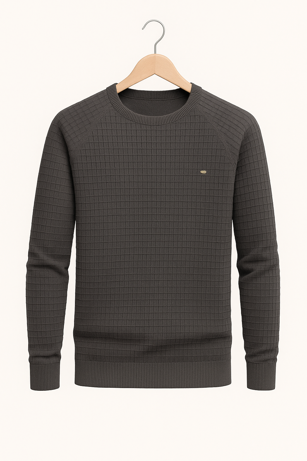 Alrikus | Sweatshirt met ronde hals en textuur
