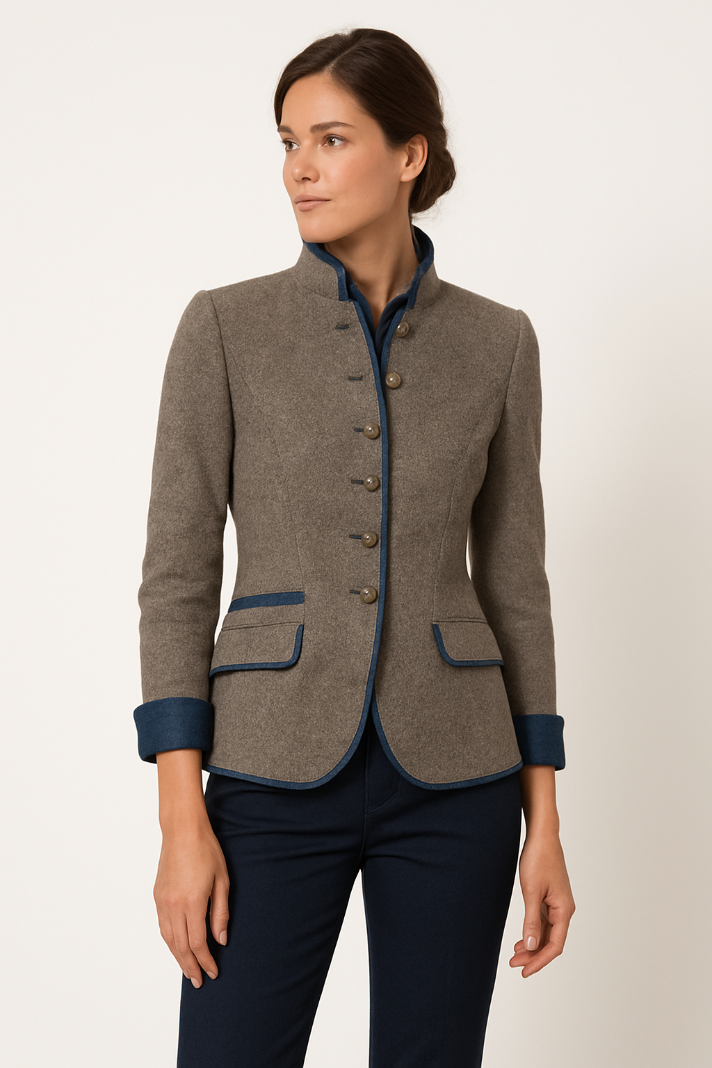 Mary | Elegante blazer met opstaande kraag