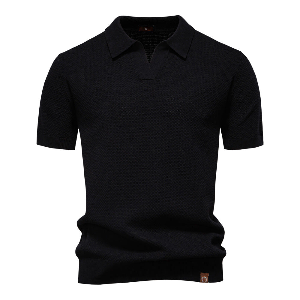 Ulrich – Gestructureerd poloshirt 