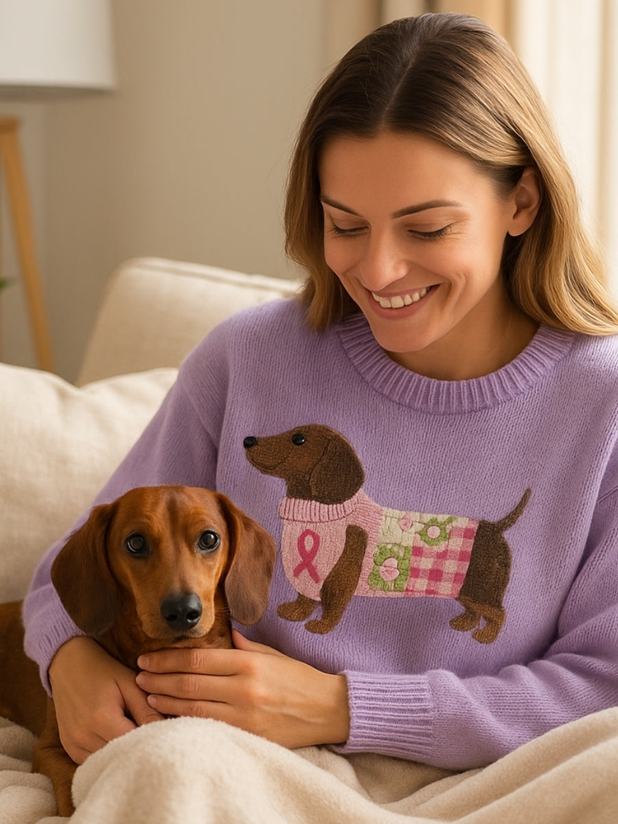 Trui met puppy-patches