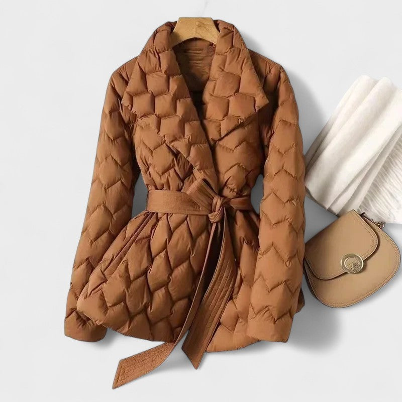 Vanessa - Elegante jas met riem