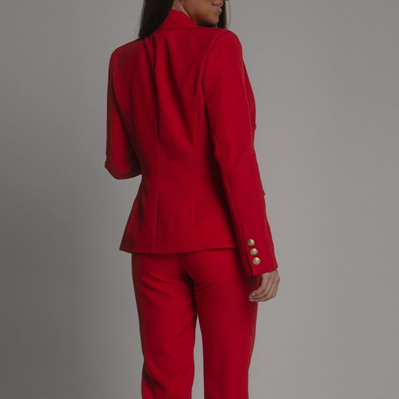 Sabrine | Chique tweedelige blazer outfit set