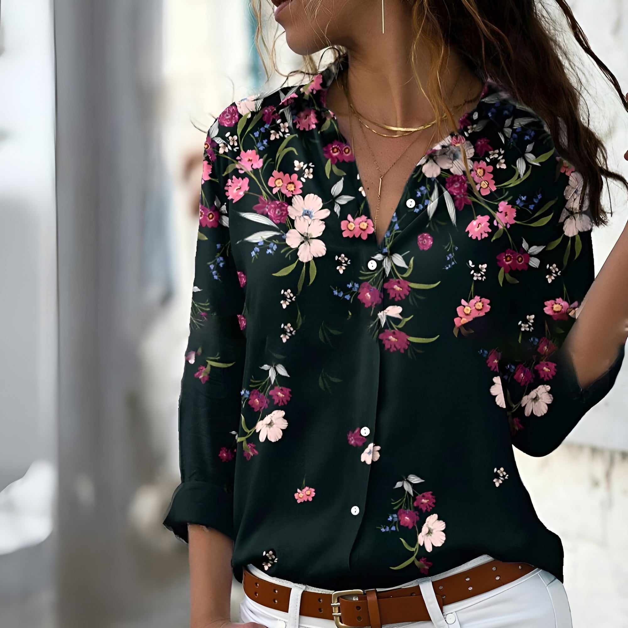 Bettina | Casual blouse met print