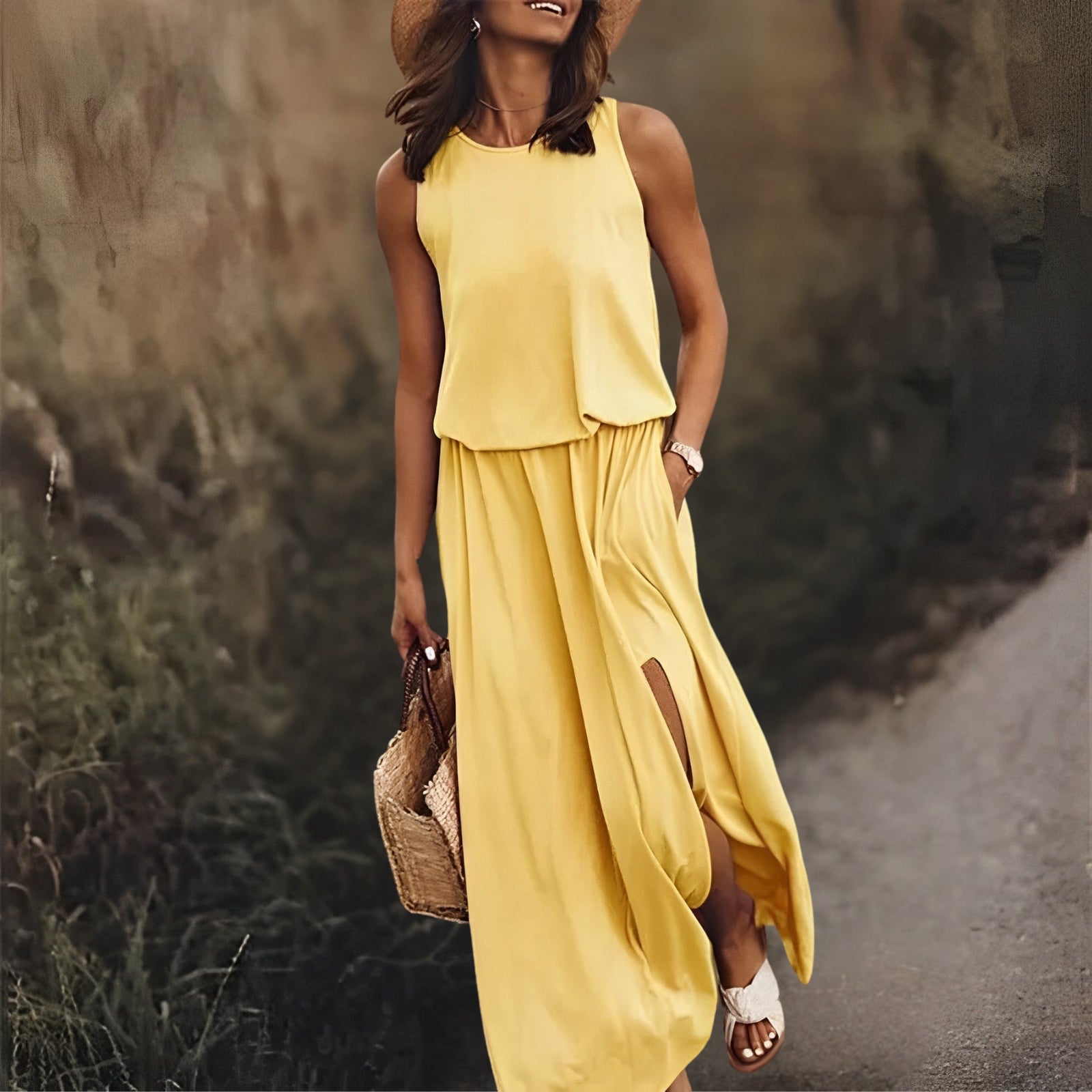 Gretchen | Luchtige, casual maxi-jurk