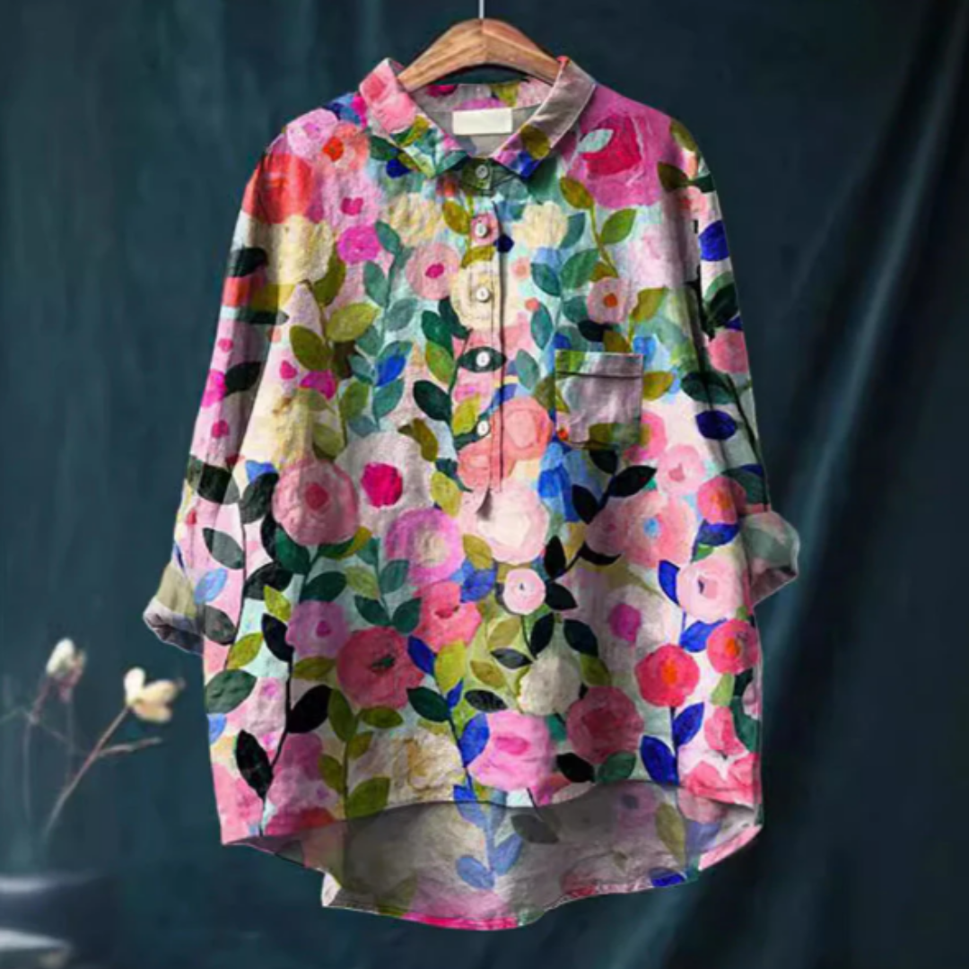 Gemma | Damesblouse met bloemenprint