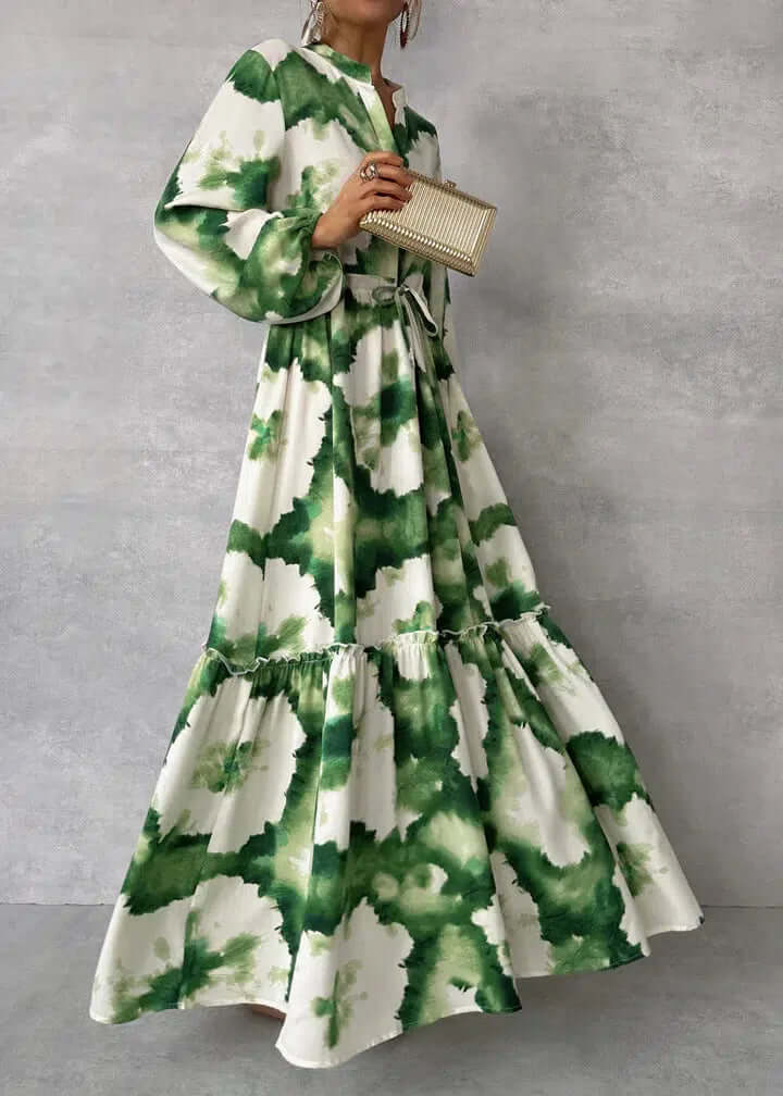 Esmeria | Elegante groene maxi-jurk