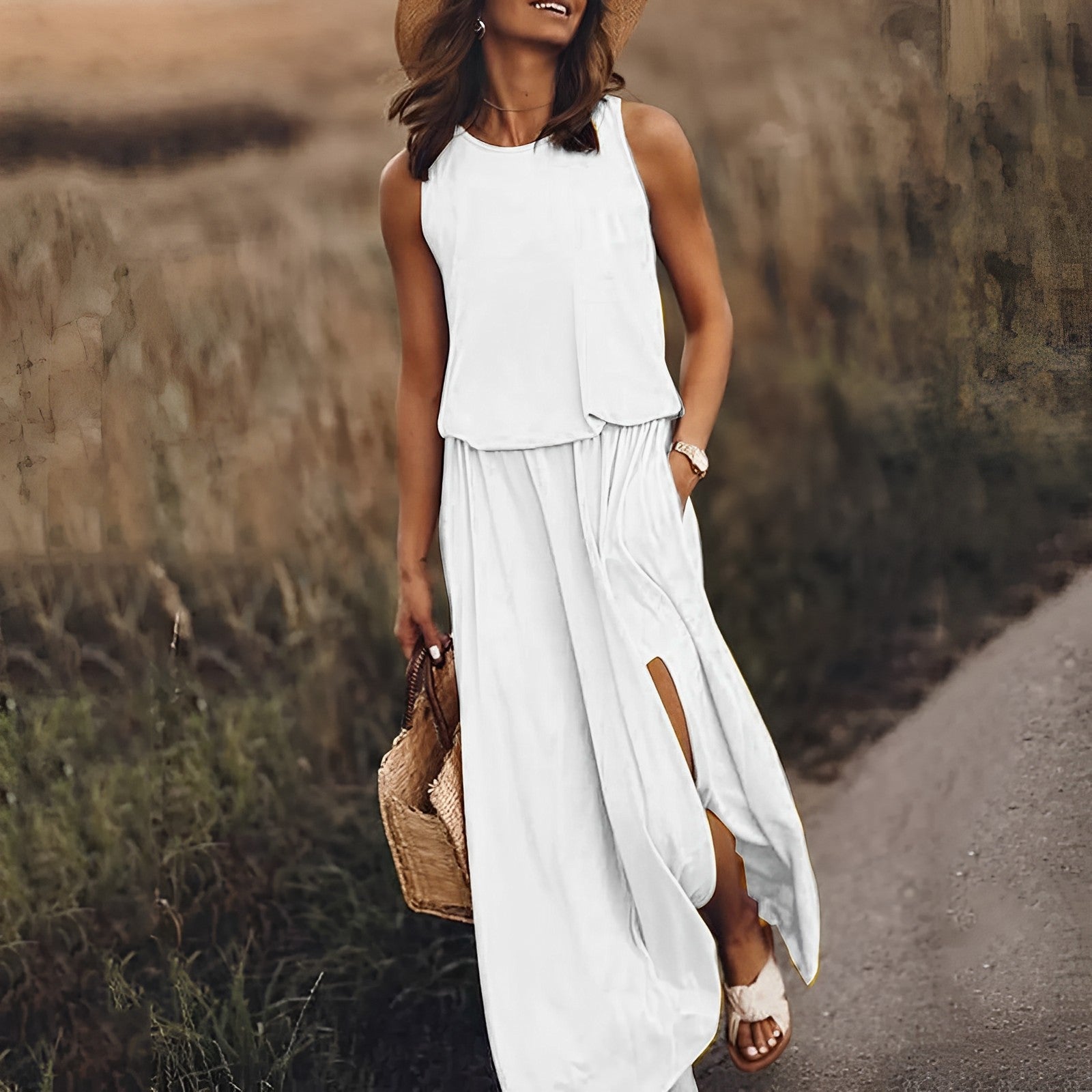 Gretchen | Luchtige, casual maxi-jurk