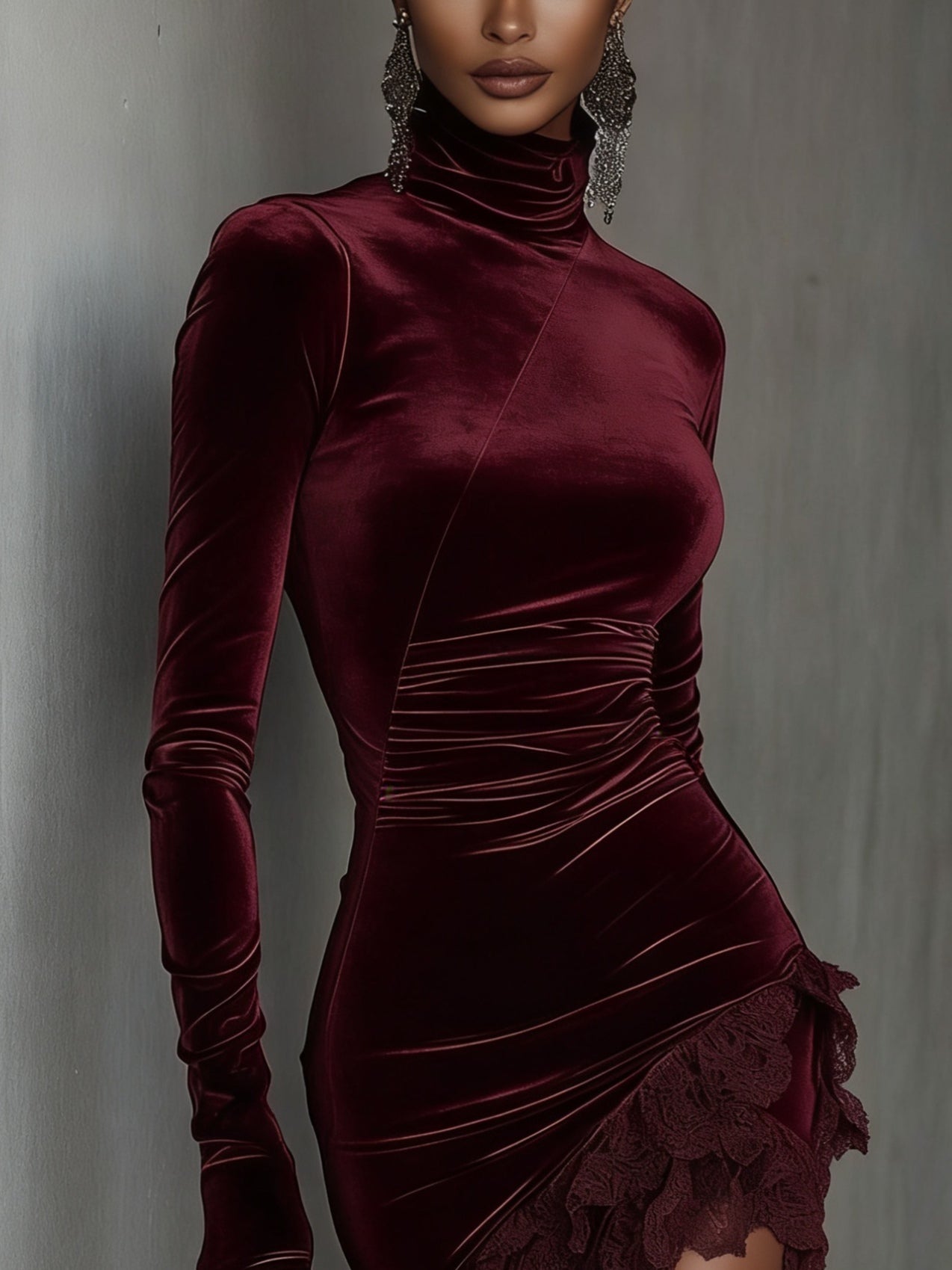 Elena | Mini fluwelen jurk Chiara