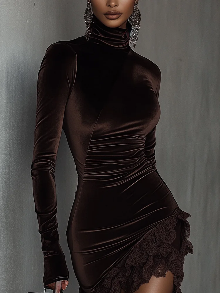 Elena | Mini fluwelen jurk Chiara