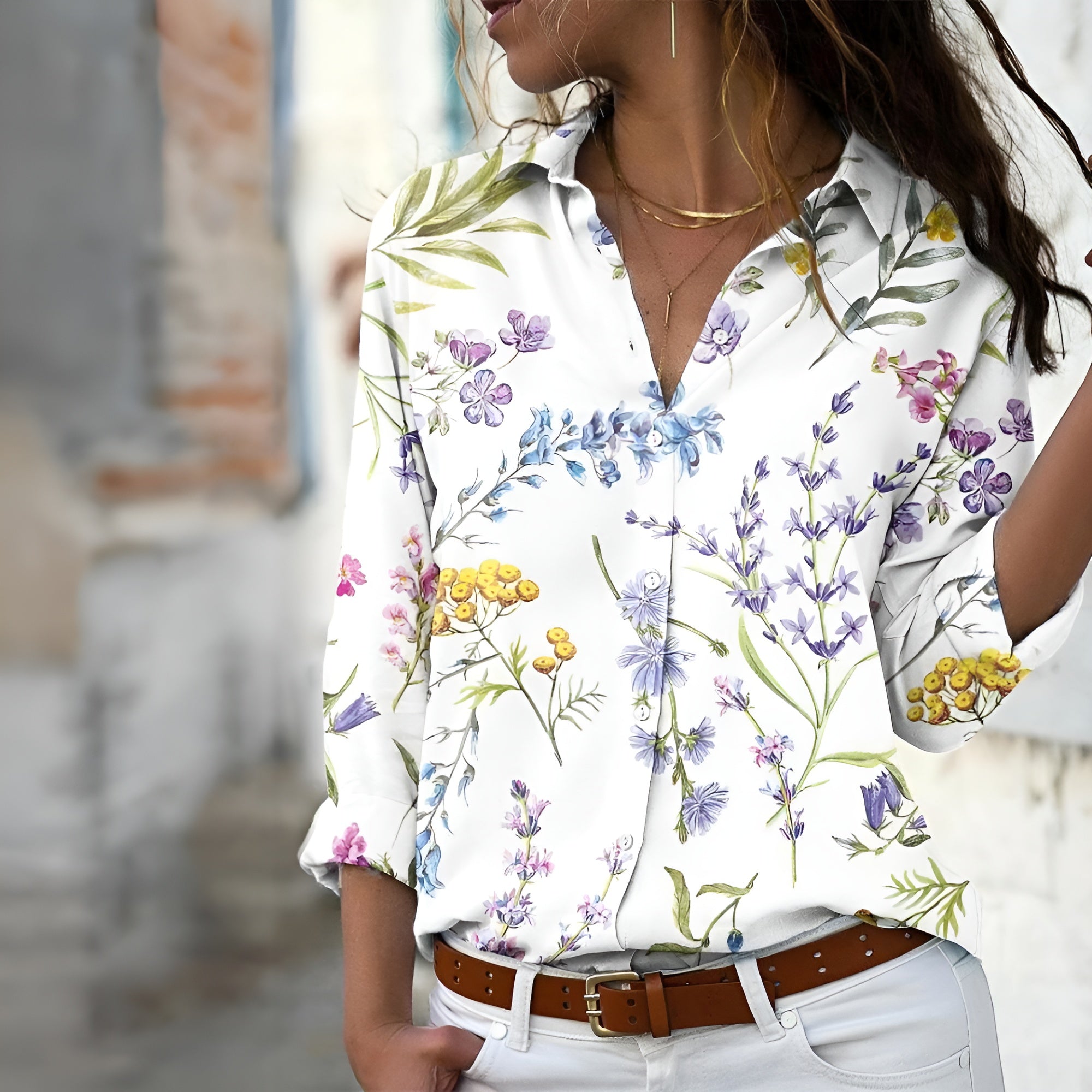 Bettina | Casual blouse met print