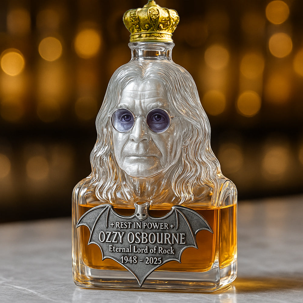 🖤Bewaard in glas — Whiskyfles als eerbetoon aan Ozzy Osbourne
