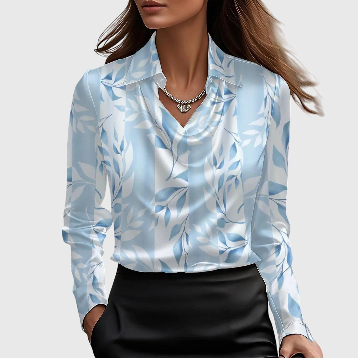 Brooklyn – Elegante satijnen blouse