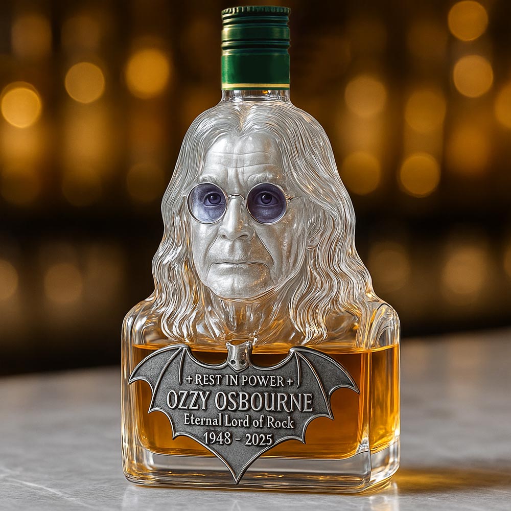 🖤Bewaard in glas — Whiskyfles als eerbetoon aan Ozzy Osbourne