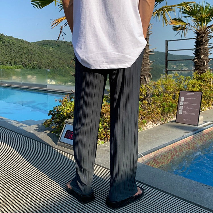 Nicolai | Casual broek met trekkoord