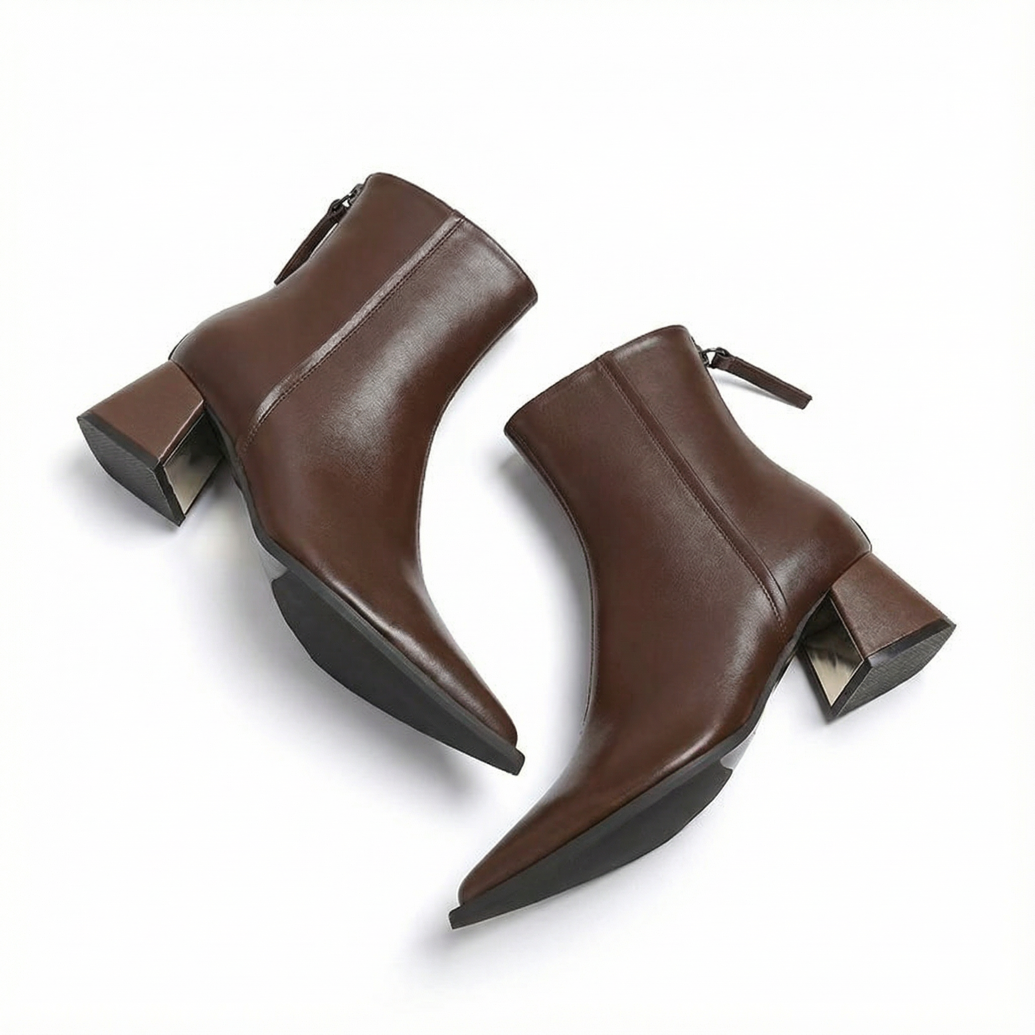 Ardena | Elegante spitse enkellaarsjes met middelhoge hak