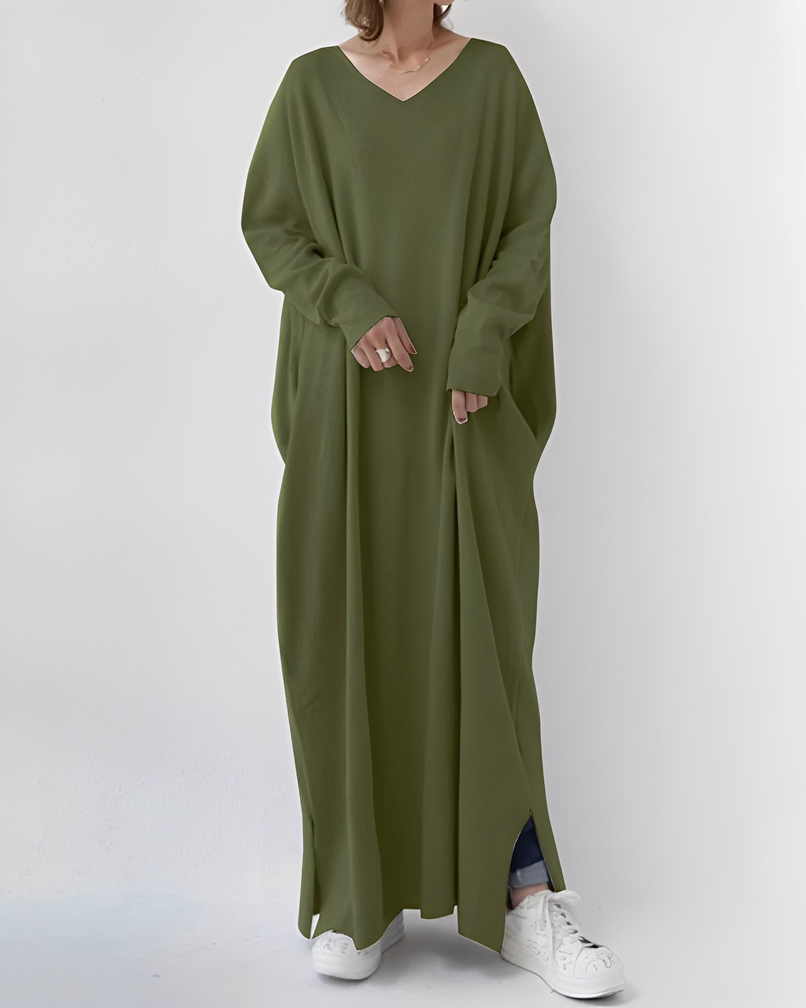 Eliana – Maxi-jurk met lange mouwen