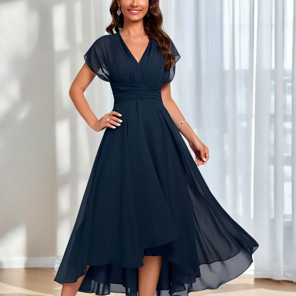 Bethel - Elegante, lichtgewicht chiffonjurk voor dames