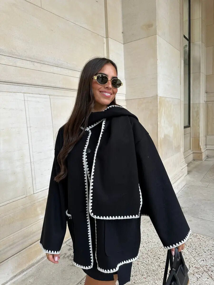 Degenherz | Chique, gezellige gedrapeerde jas