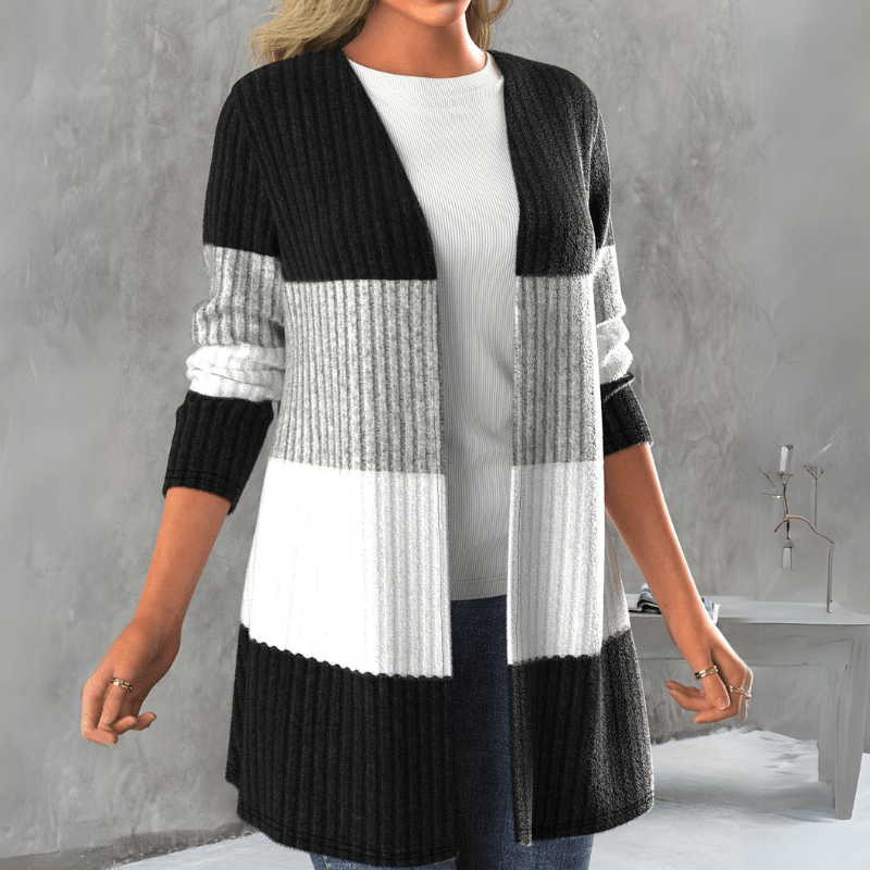 Asta | Relaxed Fit Color-Block Cardigan